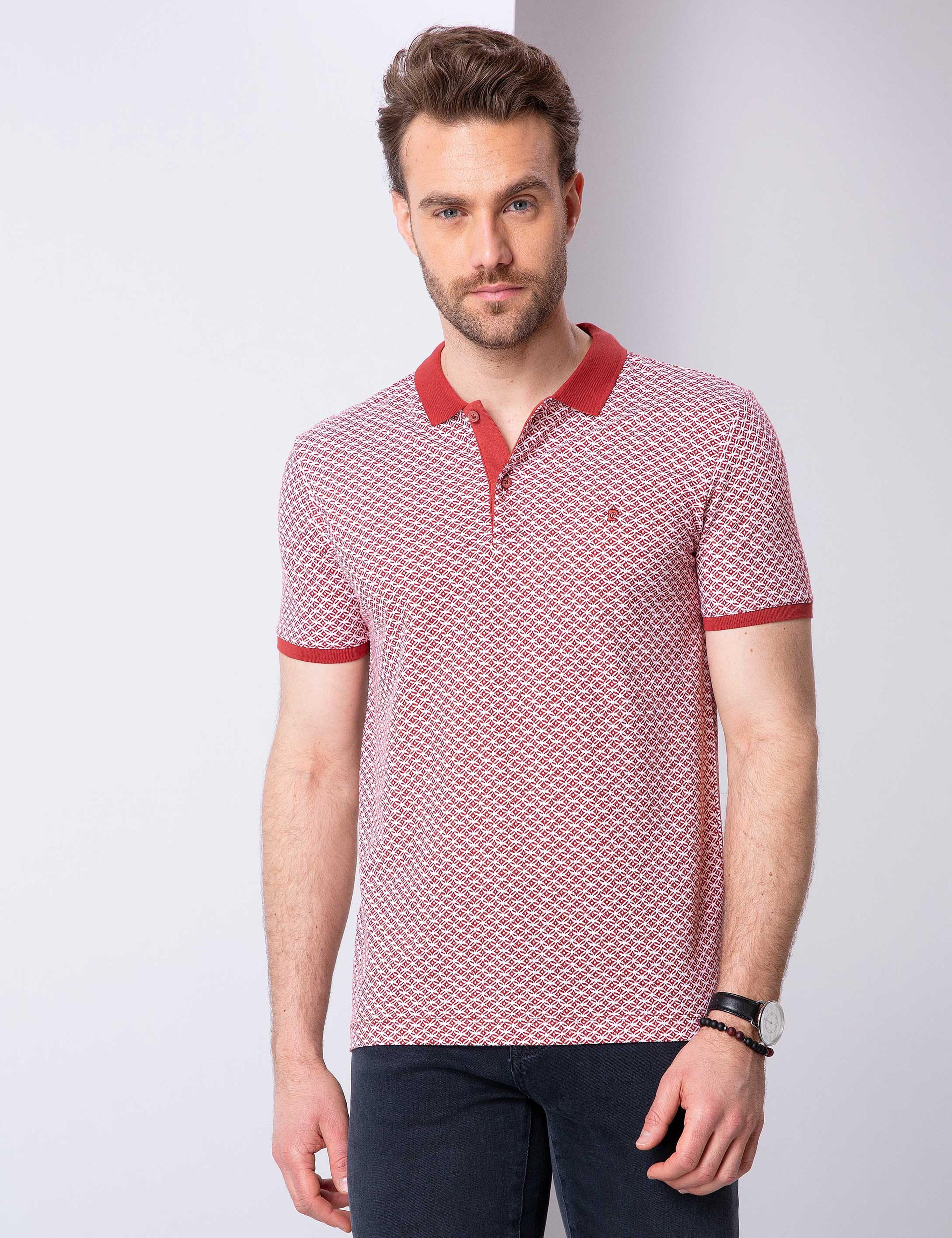 Kiremit Slim Fit Polo Yaka T-Shirt