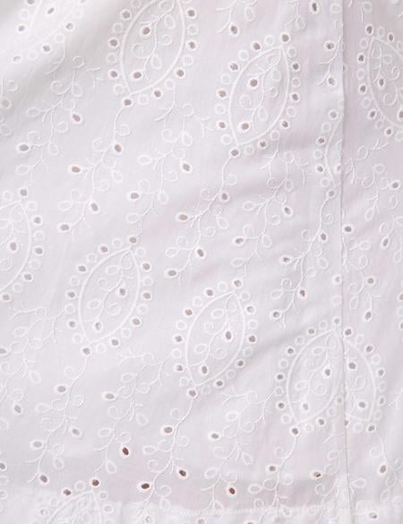 Beyaz Dokuma Etek - 50202665004