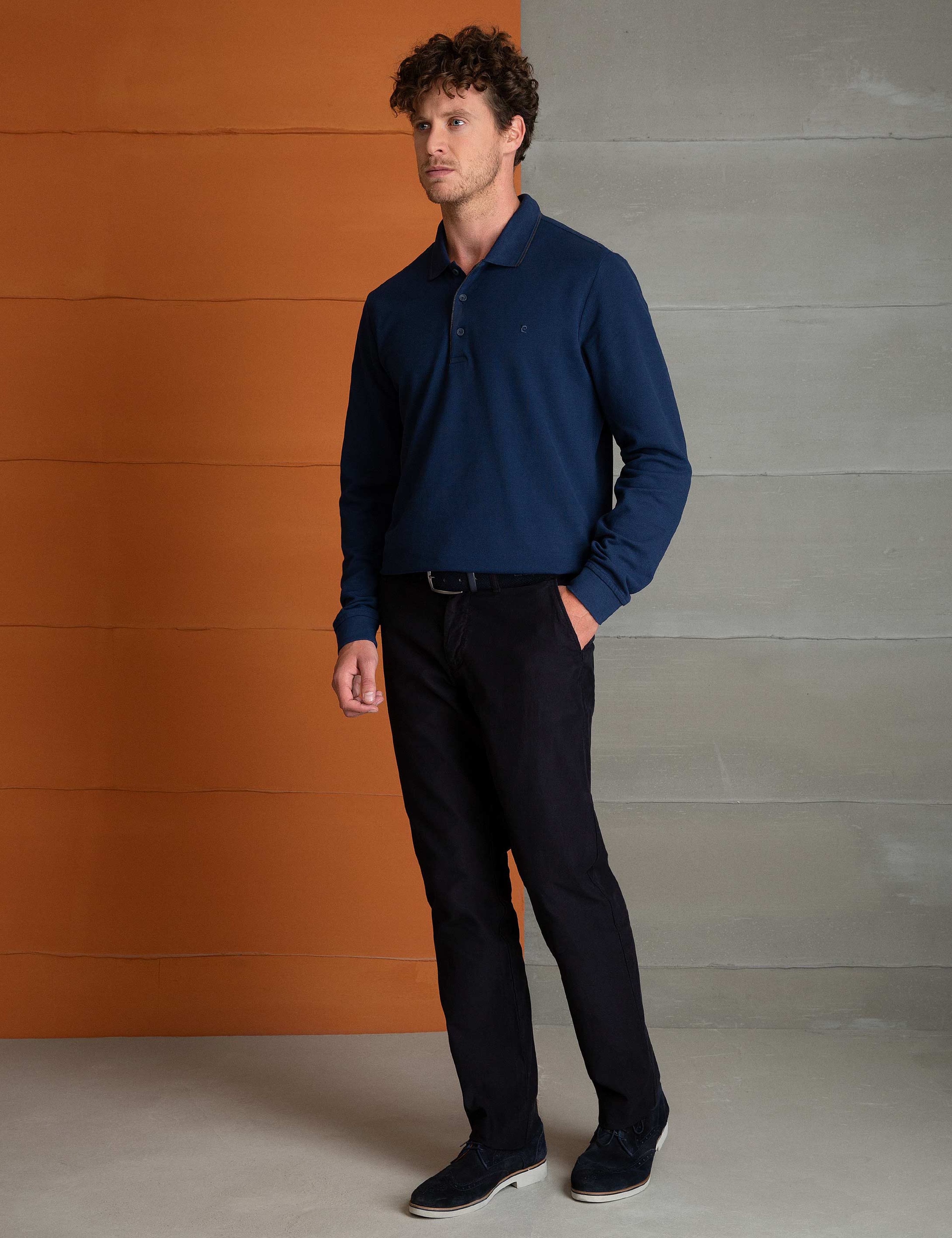 Lacivert Regular Fit Kanvas Pantolon - Image 2
