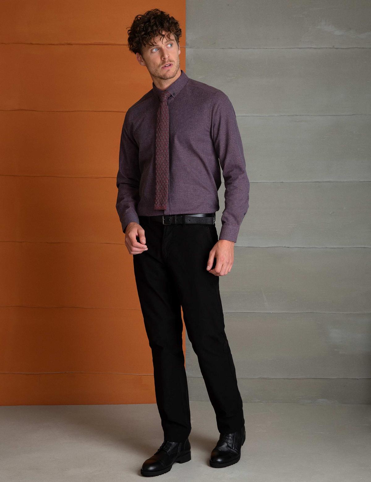 Siyah Regular Fit Chino Pantolon - 50202670018