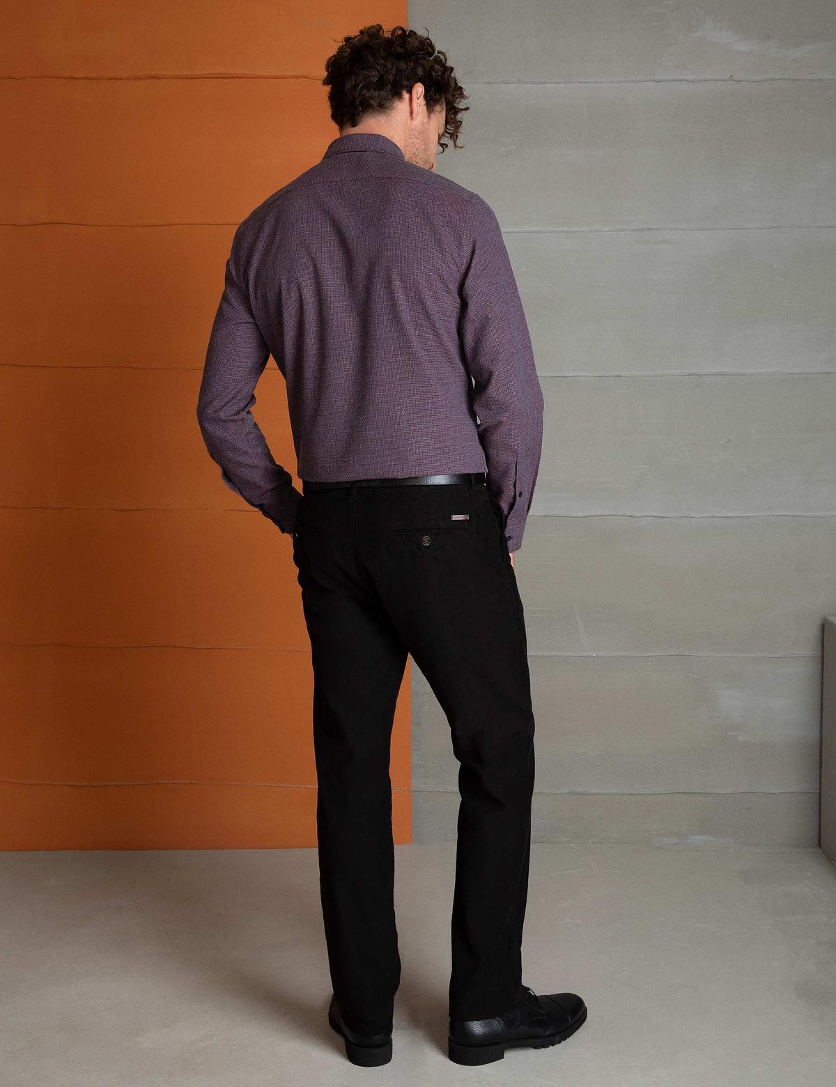 Siyah Regular Fit Chino Pantolon - 50202670018