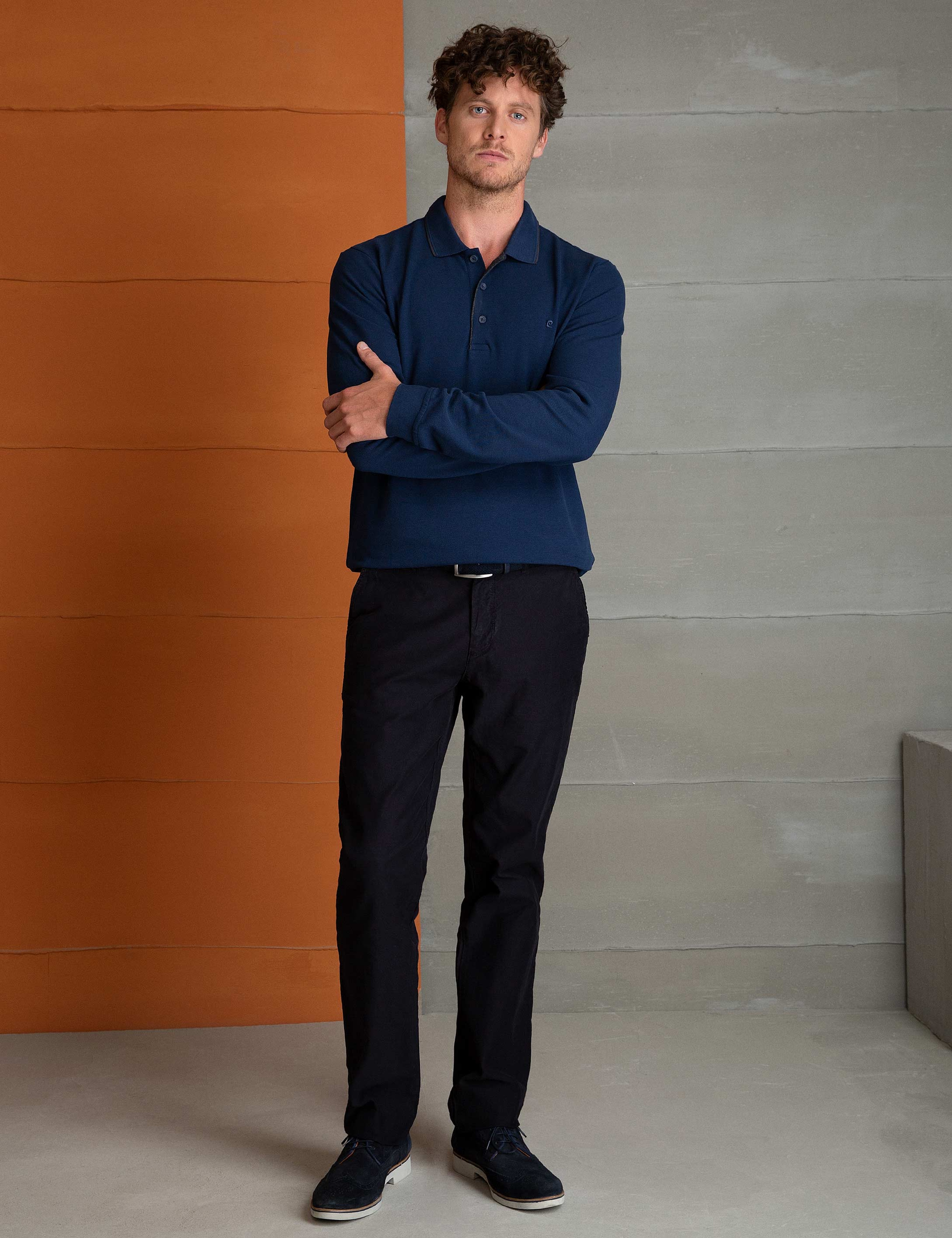 Lacivert Regular Fit Kanvas Pantolon - Image 1