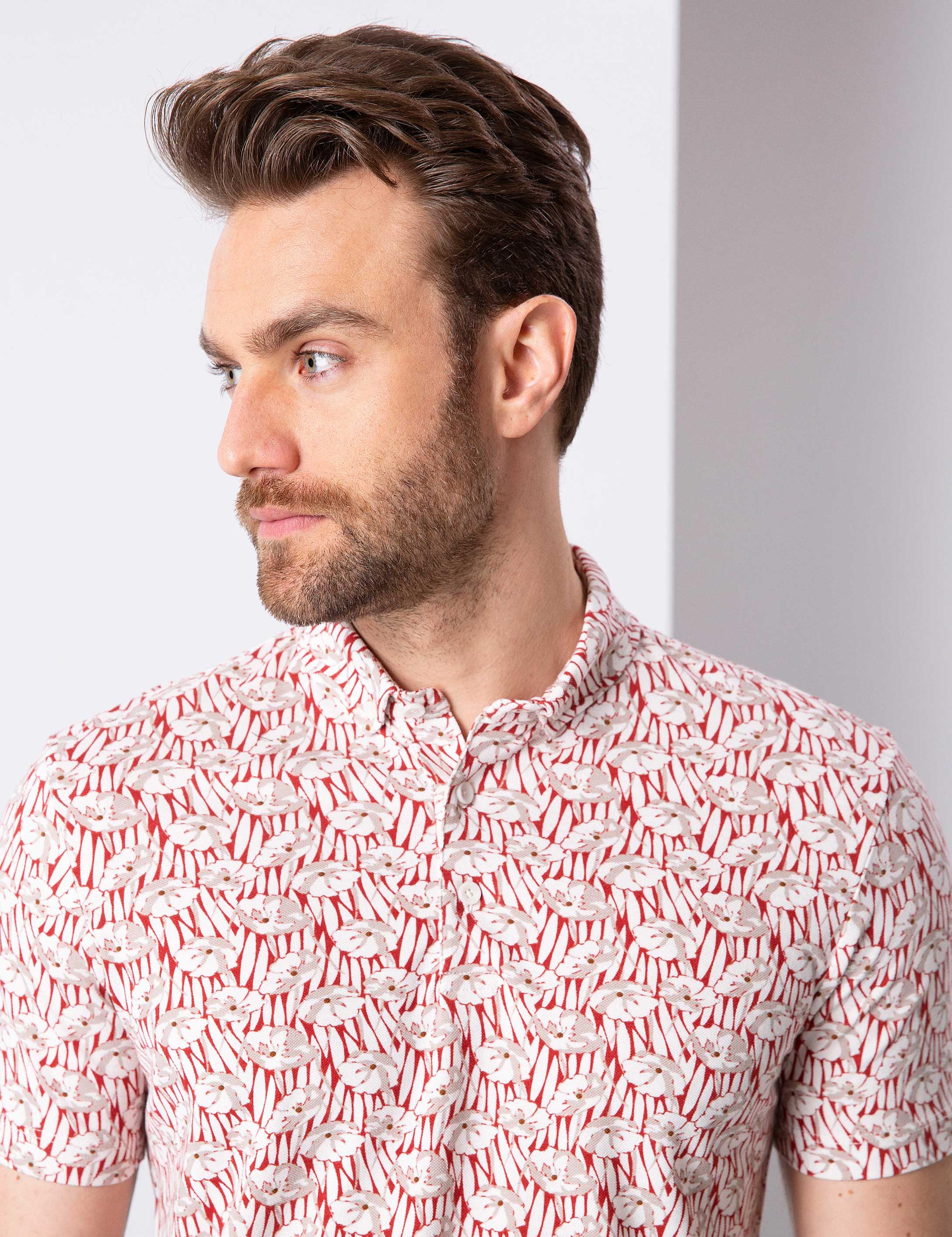 Kiremit Slim Fit Polo Yaka Tişört