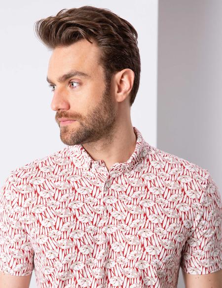 Kiremit Slim Fit Polo Yaka Tişört - 50202701009