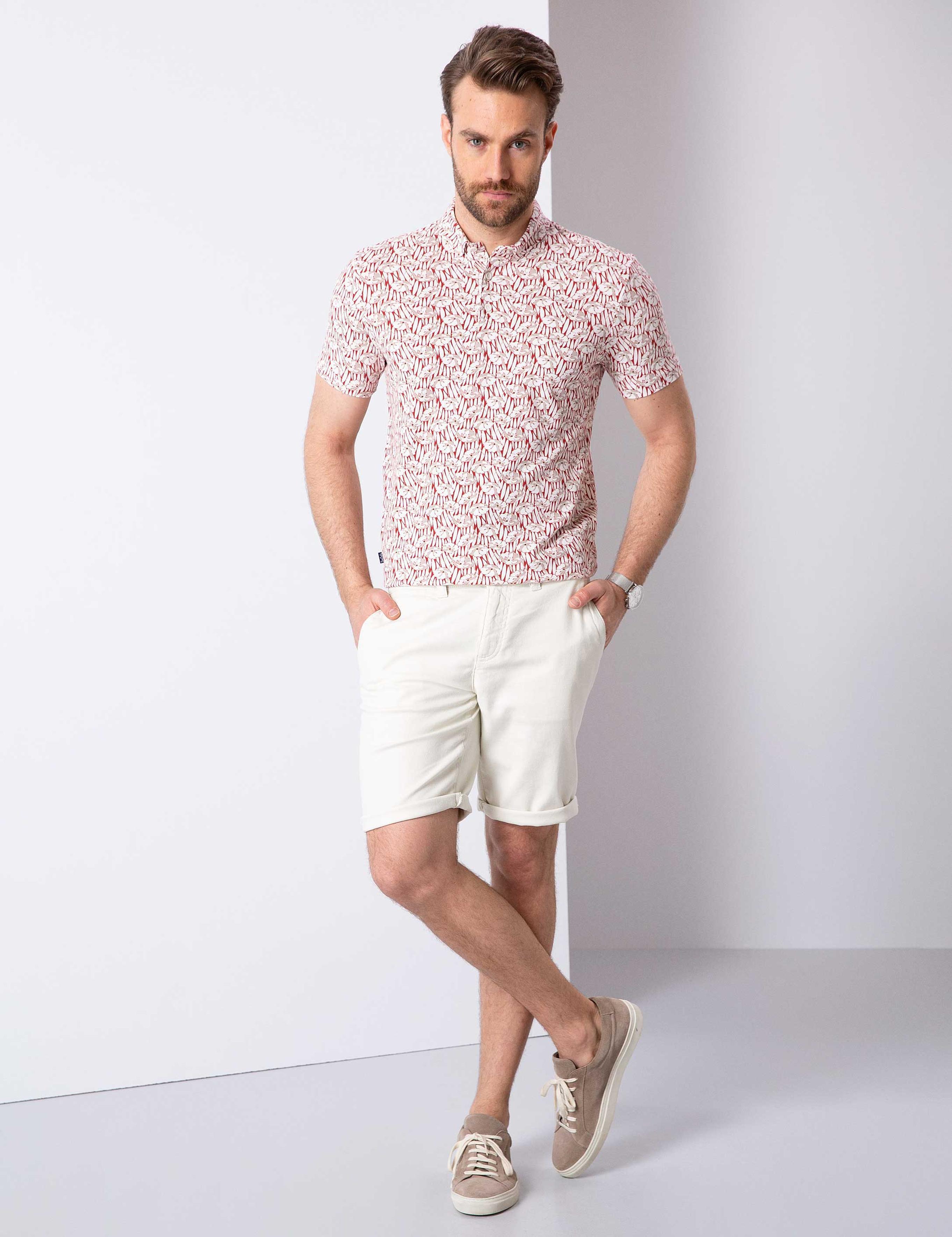 Kiremit Slim Fit Polo Yaka Tişört