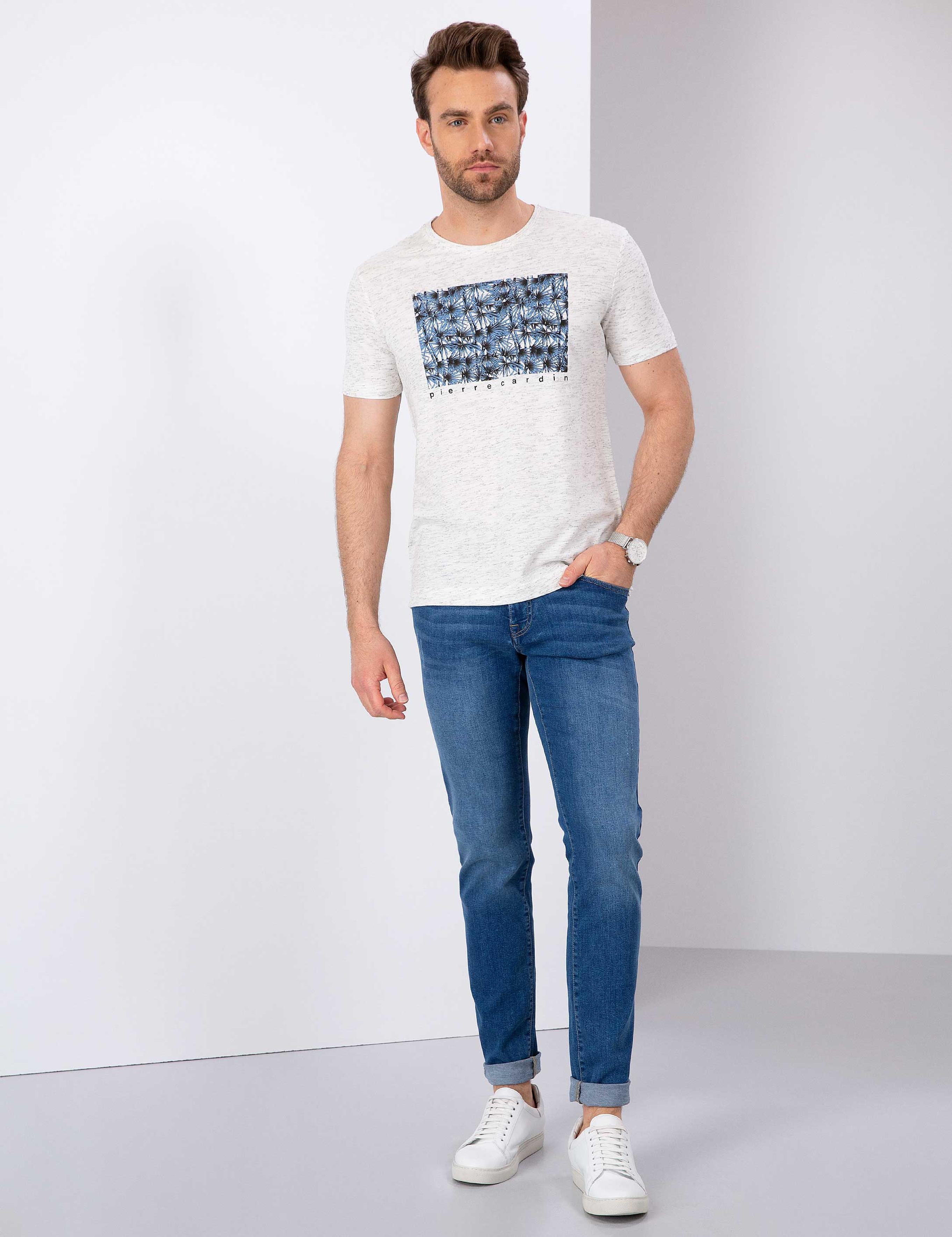 Lacivert Slim Fit Tişört