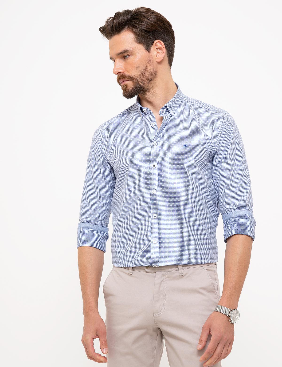 Mavi Slim Fit Gömlek