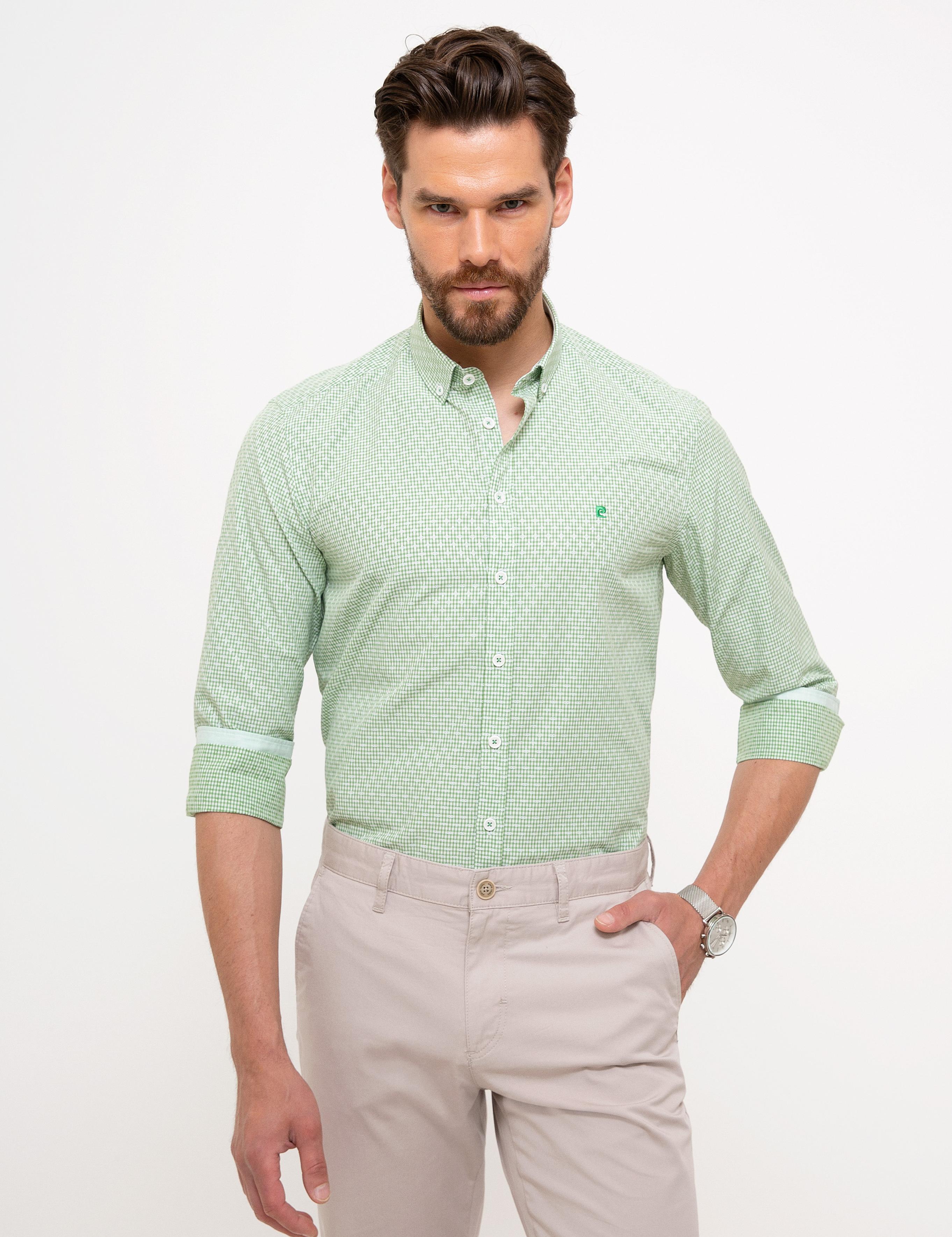 Yeşil Slim Fit Gömlek