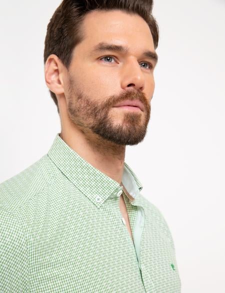 Yeşil Slim Fit Gömlek - 50203484028