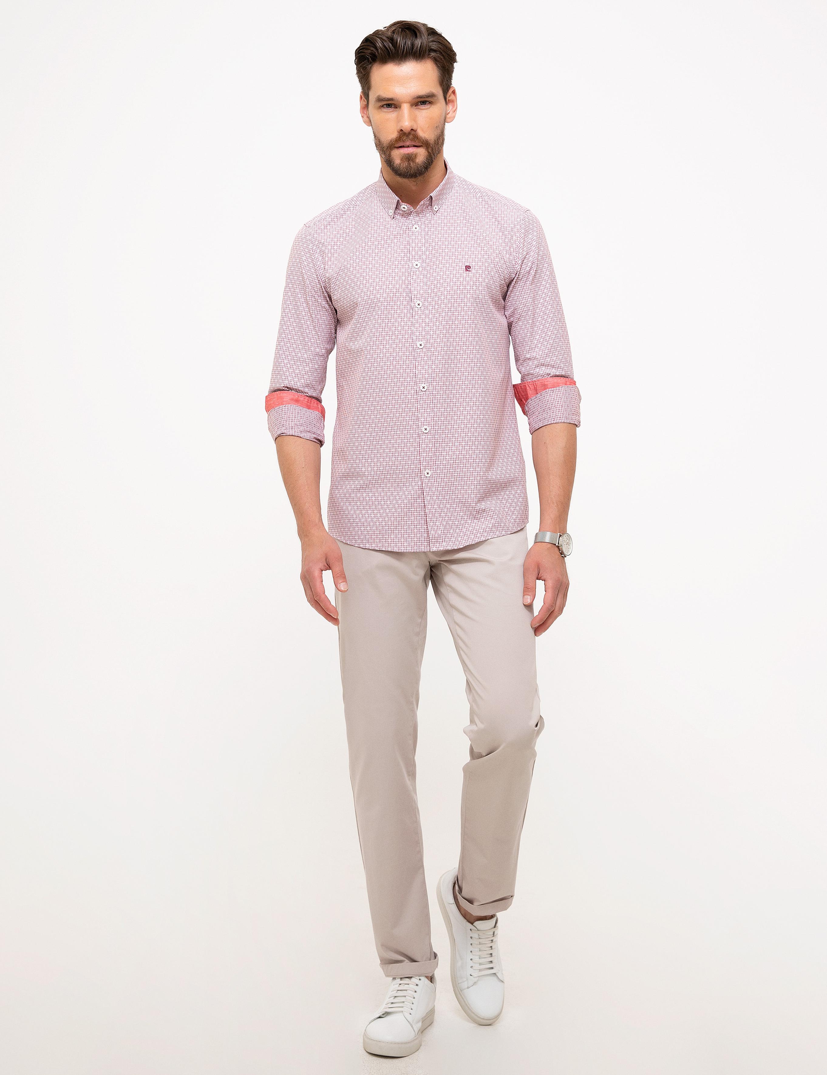 Kırmızı Slim Fit Gömlek