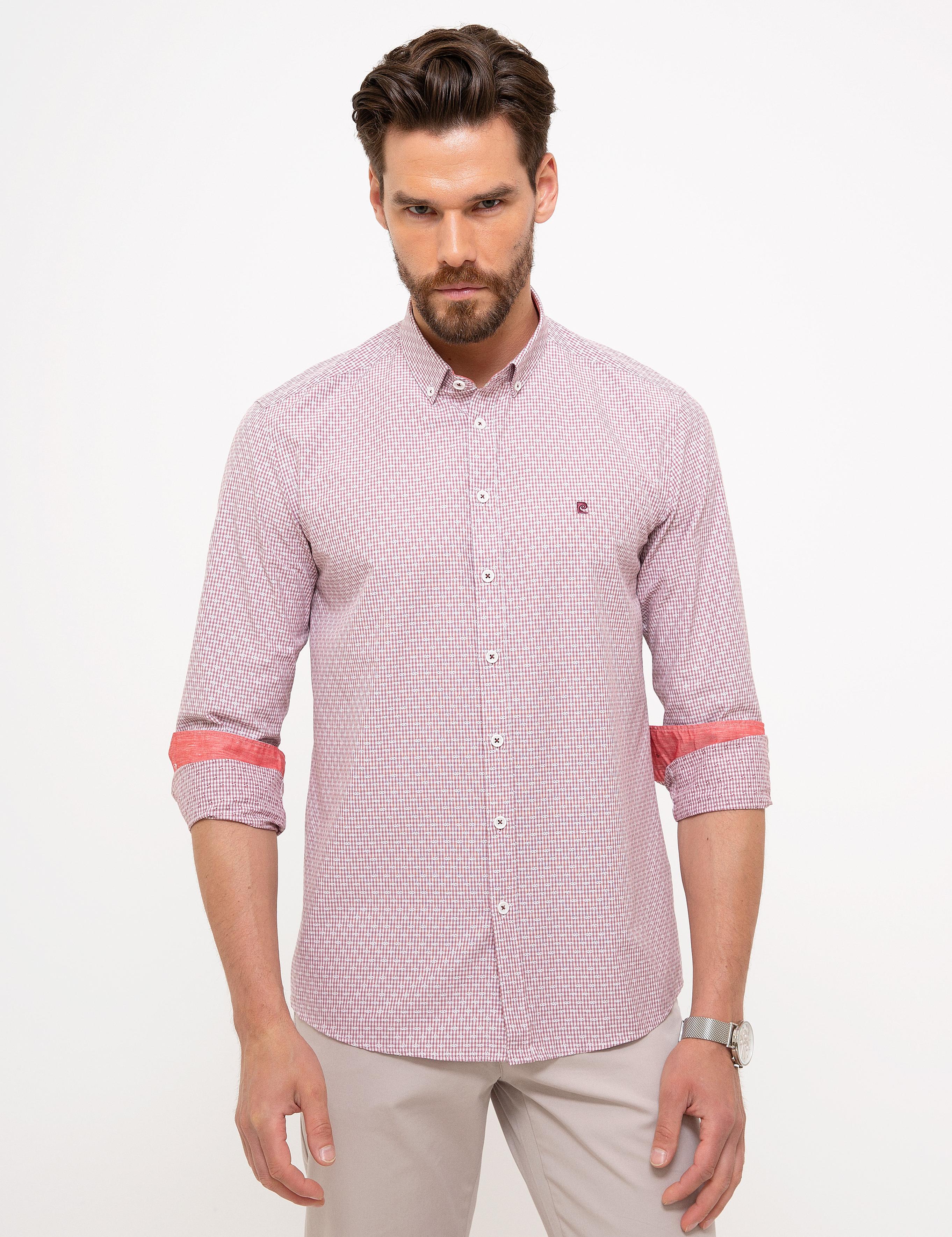 Kırmızı Slim Fit Gömlek