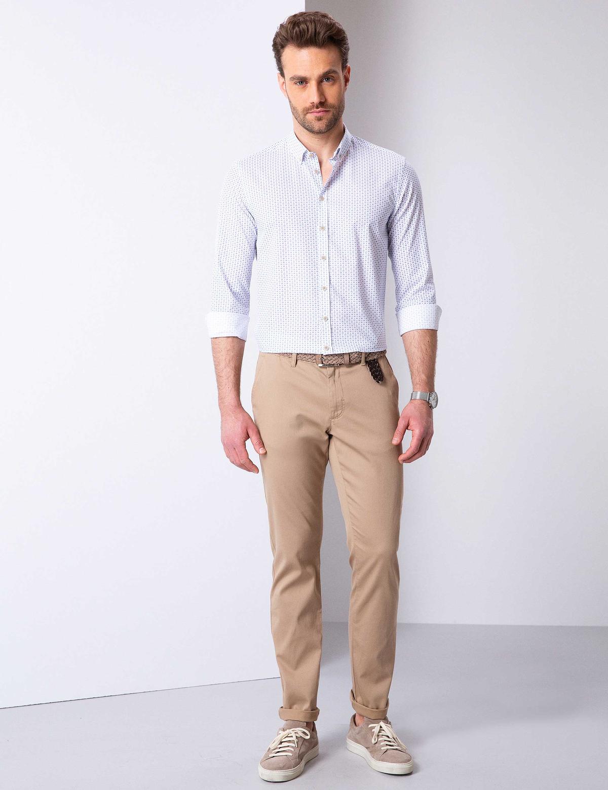 Açık Mavi Slim Fit Gömlek - 50203485001