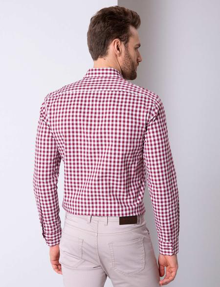 Bordo Slim Fit Gömlek - 50203486035