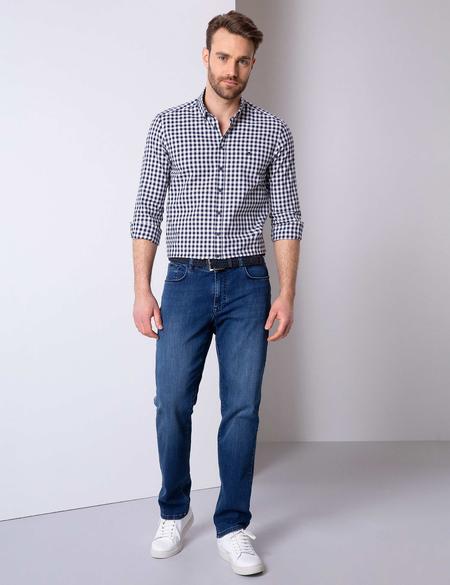 Slim Lacivert Gömlek - 50203486037