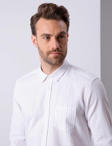 Bej Regular Fit Gömlek - 50203487015