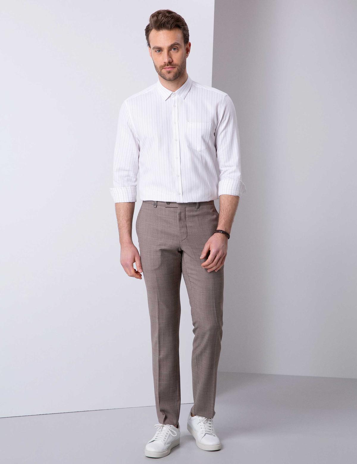 Bej Regular Fit Gömlek - 50203487015