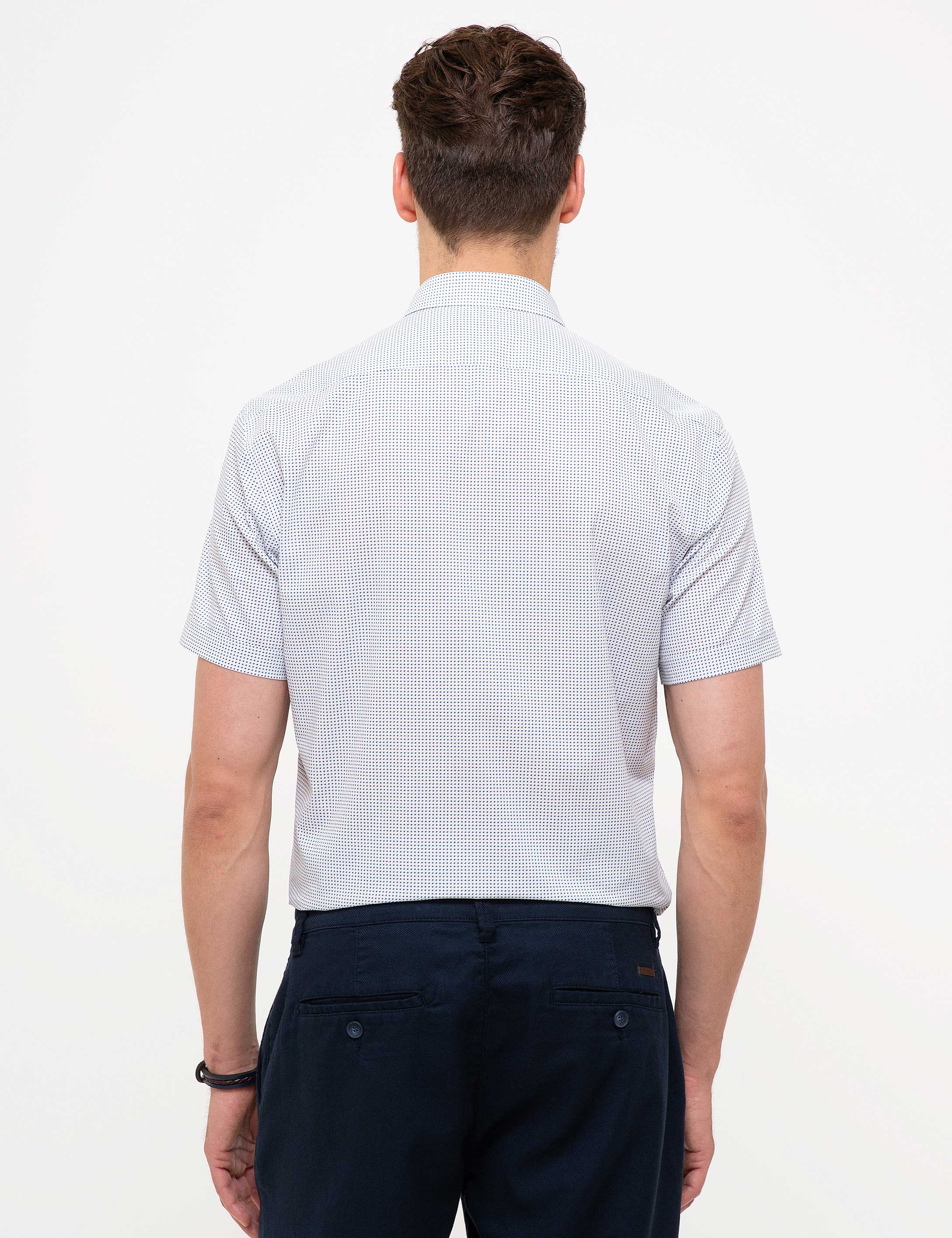 Saks Regular Fit Kısa Kollu Gömlek - Image 3