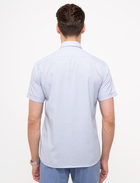 Açık Mavi Regular Fit Kısa Kollu Gömlek - 50203492007