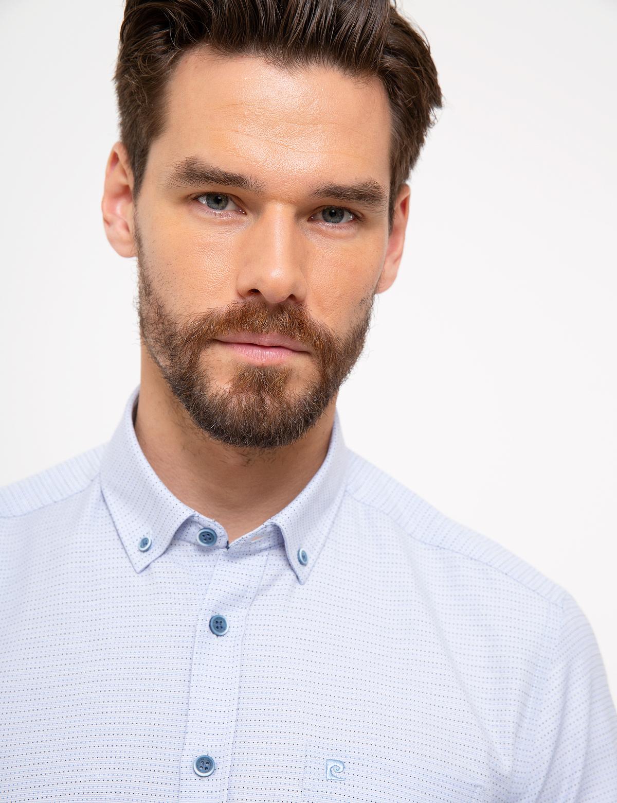 Açık Mavi Regular Fit Kısa Kollu Gömlek - 50203492007