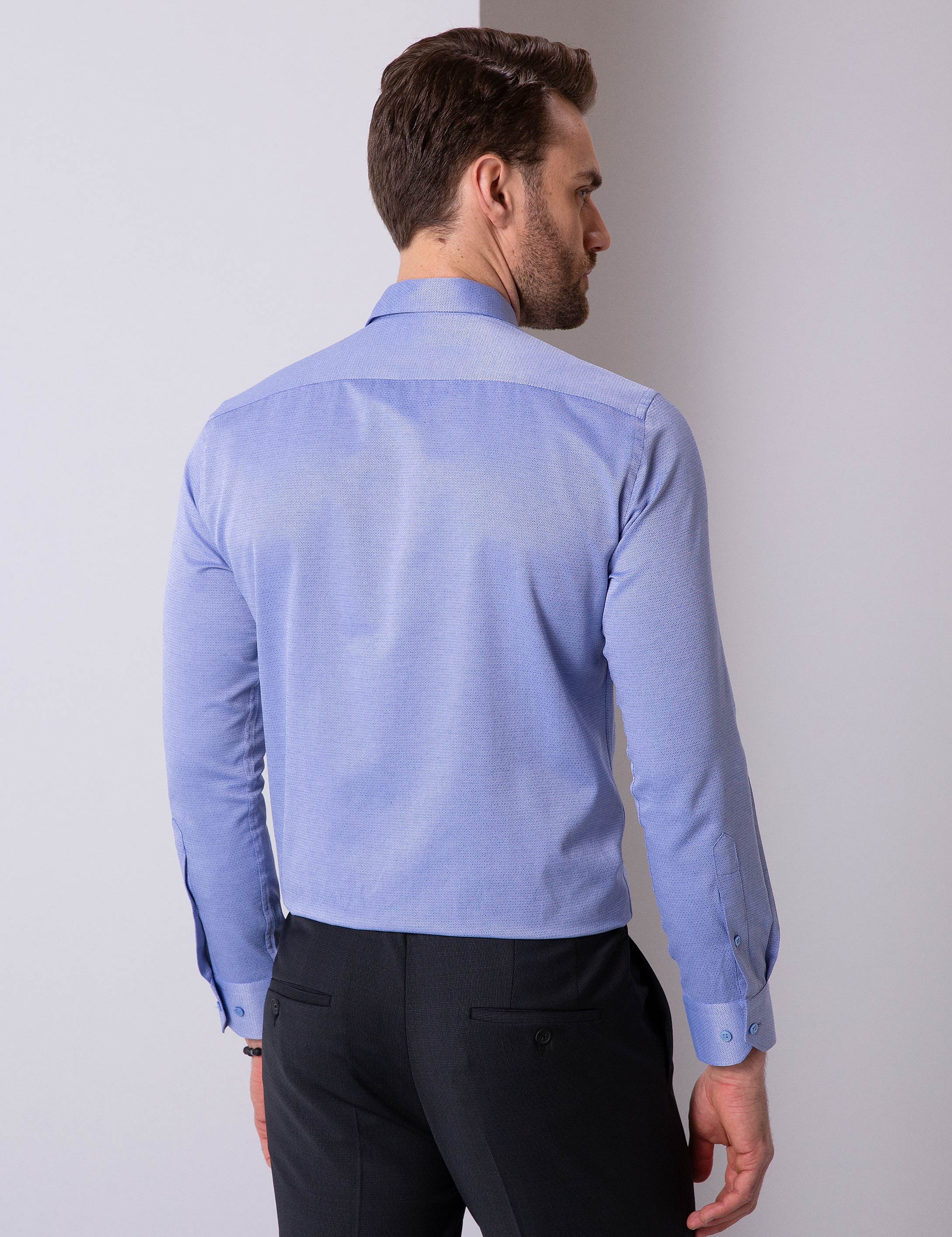 Saks Slim Fit Uzun Kollu Gömlek - Image 3