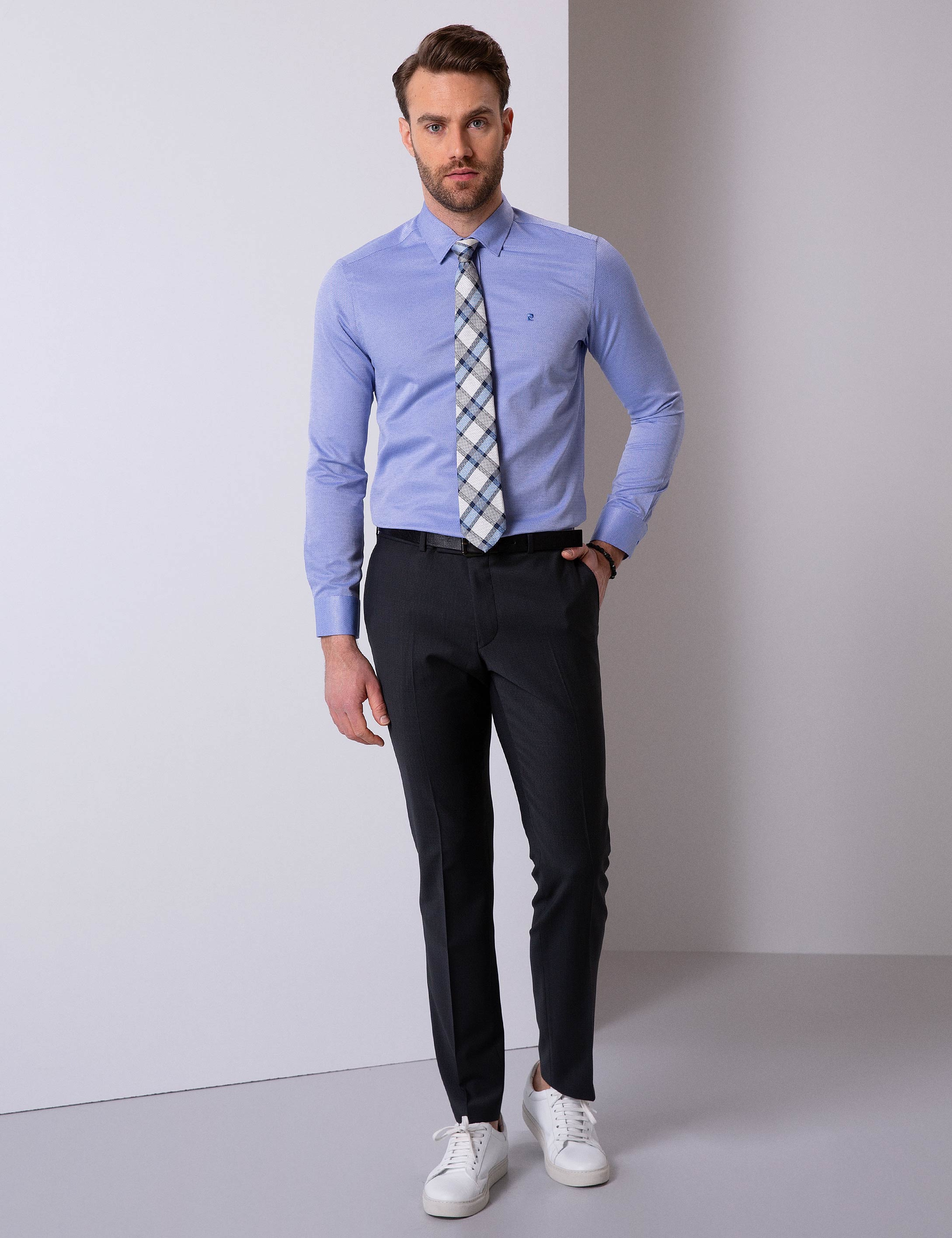 Saks Slim Fit Uzun Kollu Gömlek