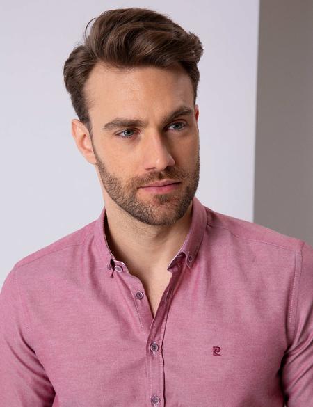 Bordo Slim Fit Gömlek - 50203494034