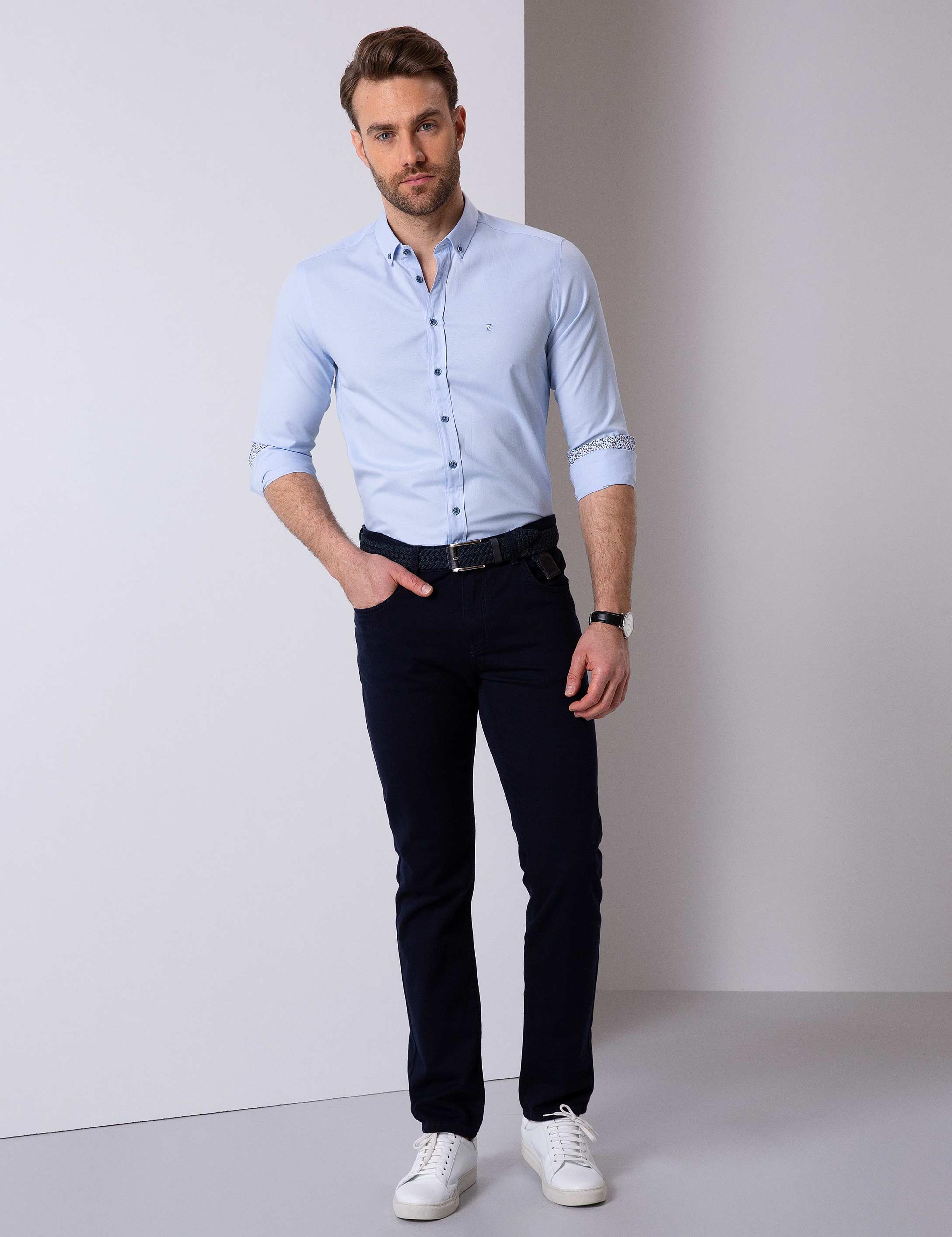 Açık Mavi Slim Fit Gömlek