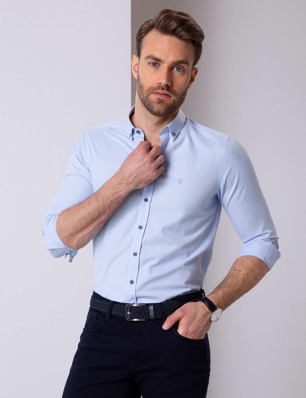 Açık Mavi Slim Fit Gömlek