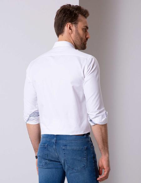 Beyaz Slim Fit Gömlek - 50203494059