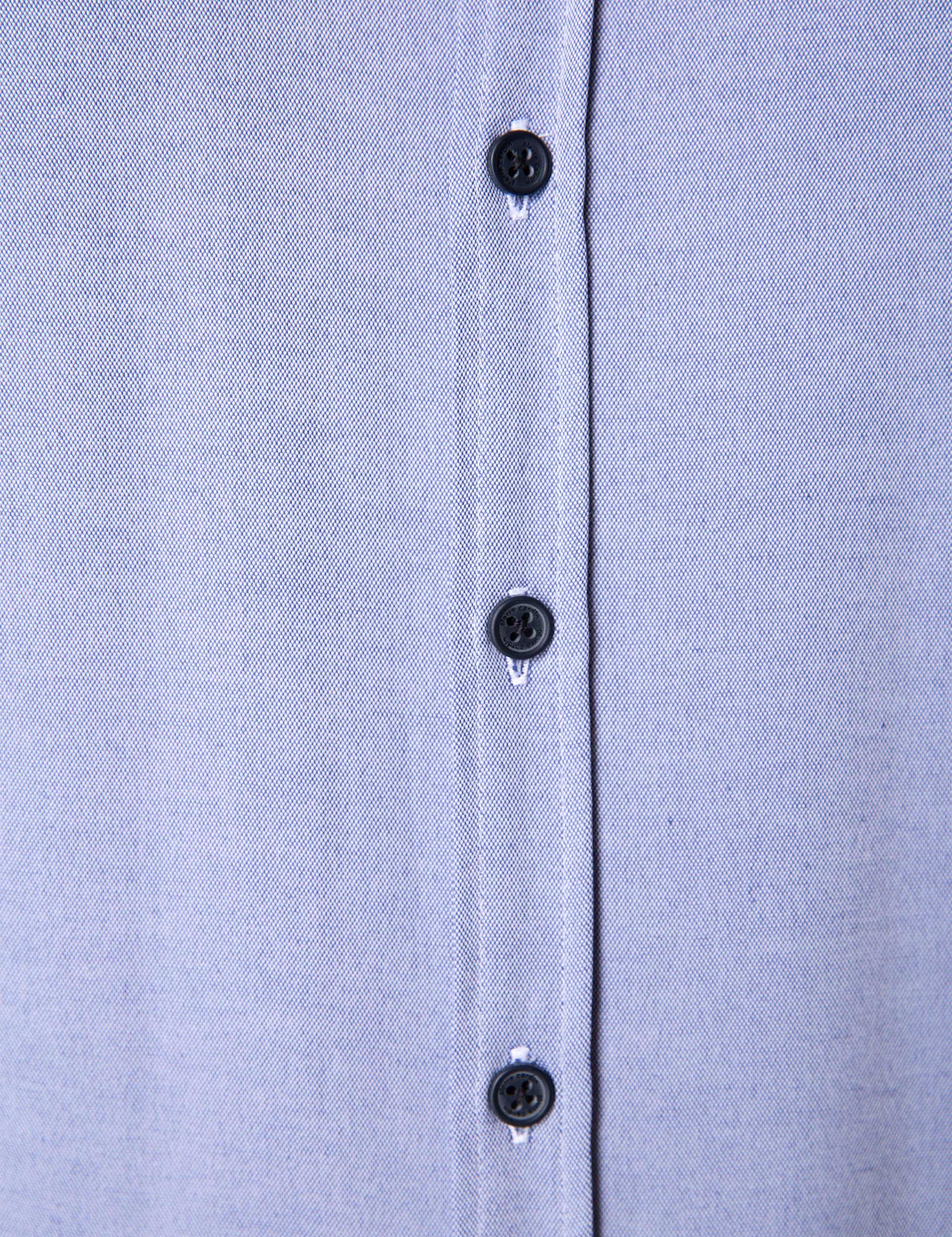 Lacivert Slim Fit Uzun Kollu Gömlek