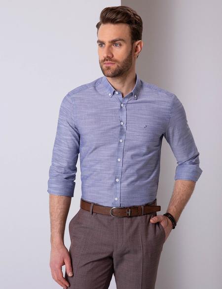 Lacivert Slim Fit Gömlek - 50203495054