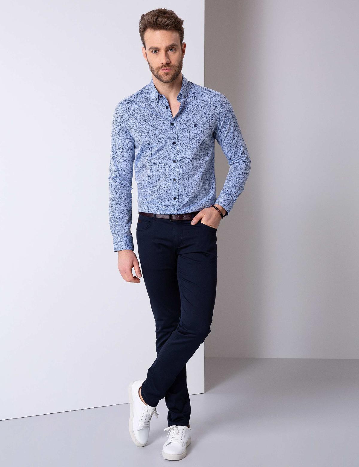 Mavi Slim Fit Uzun Kollu Gömlek - 50203534011