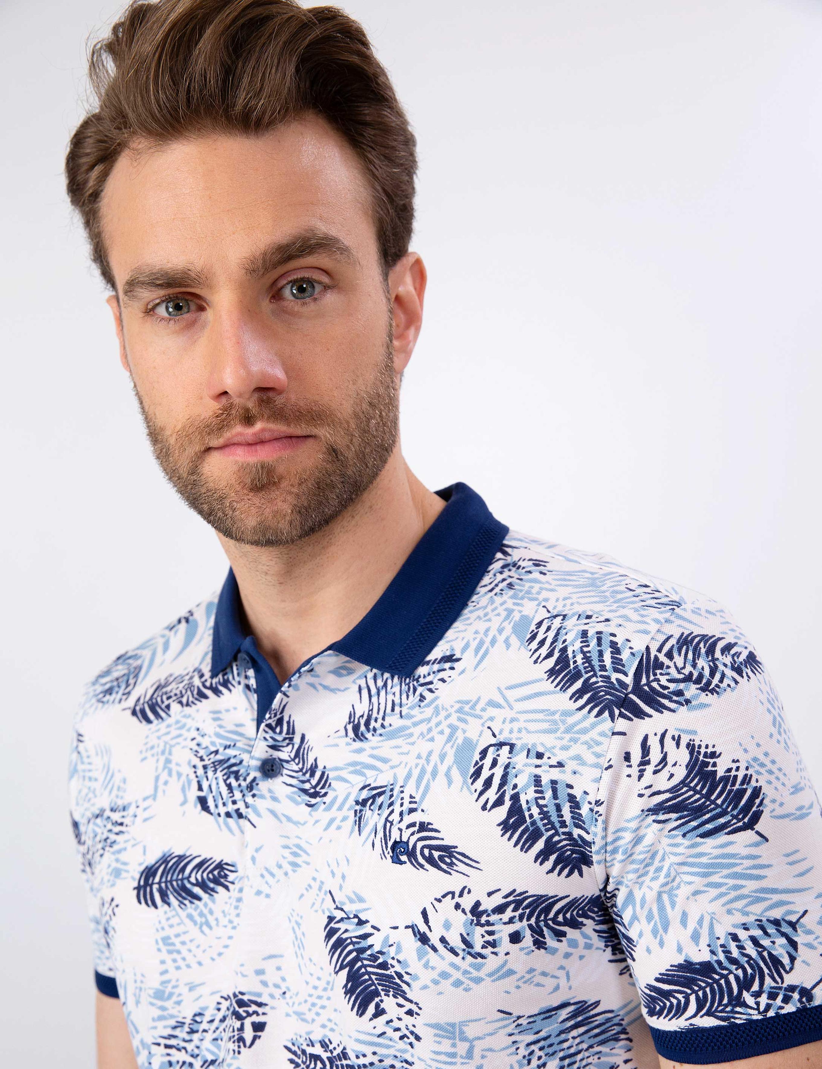 Lacivert Slim Fit Polo Yaka T-Shirt