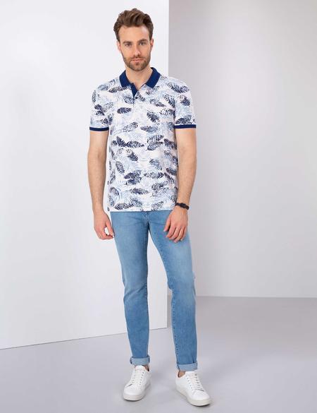 Lacivert Slim Fit Polo Yaka T-Shirt - 50203556001