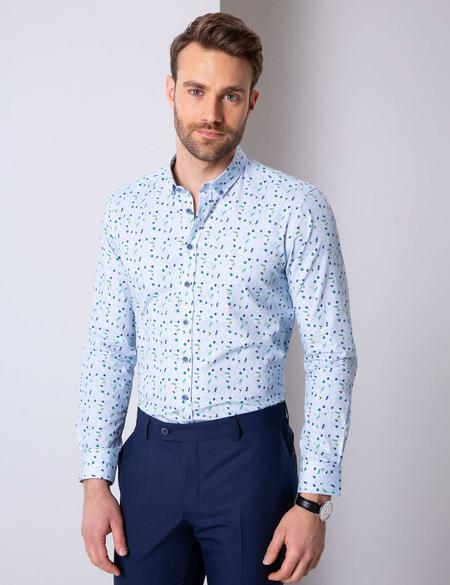 Mavi Slim Fit Uzun Kollu Gömlek - 50203561014