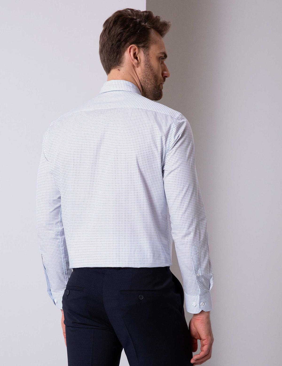 Beyaz Regular Fit Uzun Kollu Gömlek - 50203579005