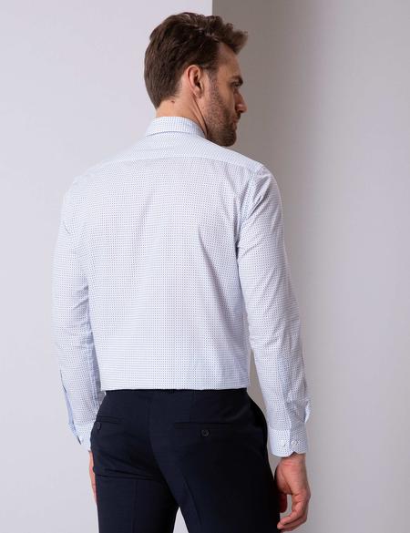 Beyaz Regular Fit Uzun Kollu Gömlek - 50203579005