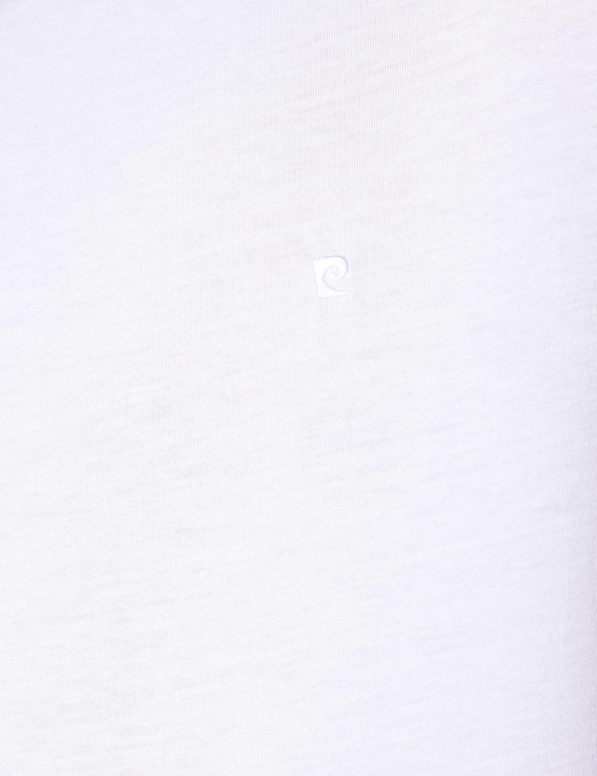 Beyaz Slim Fit Bisiklet Yaka Basic Tişört - 50203592008