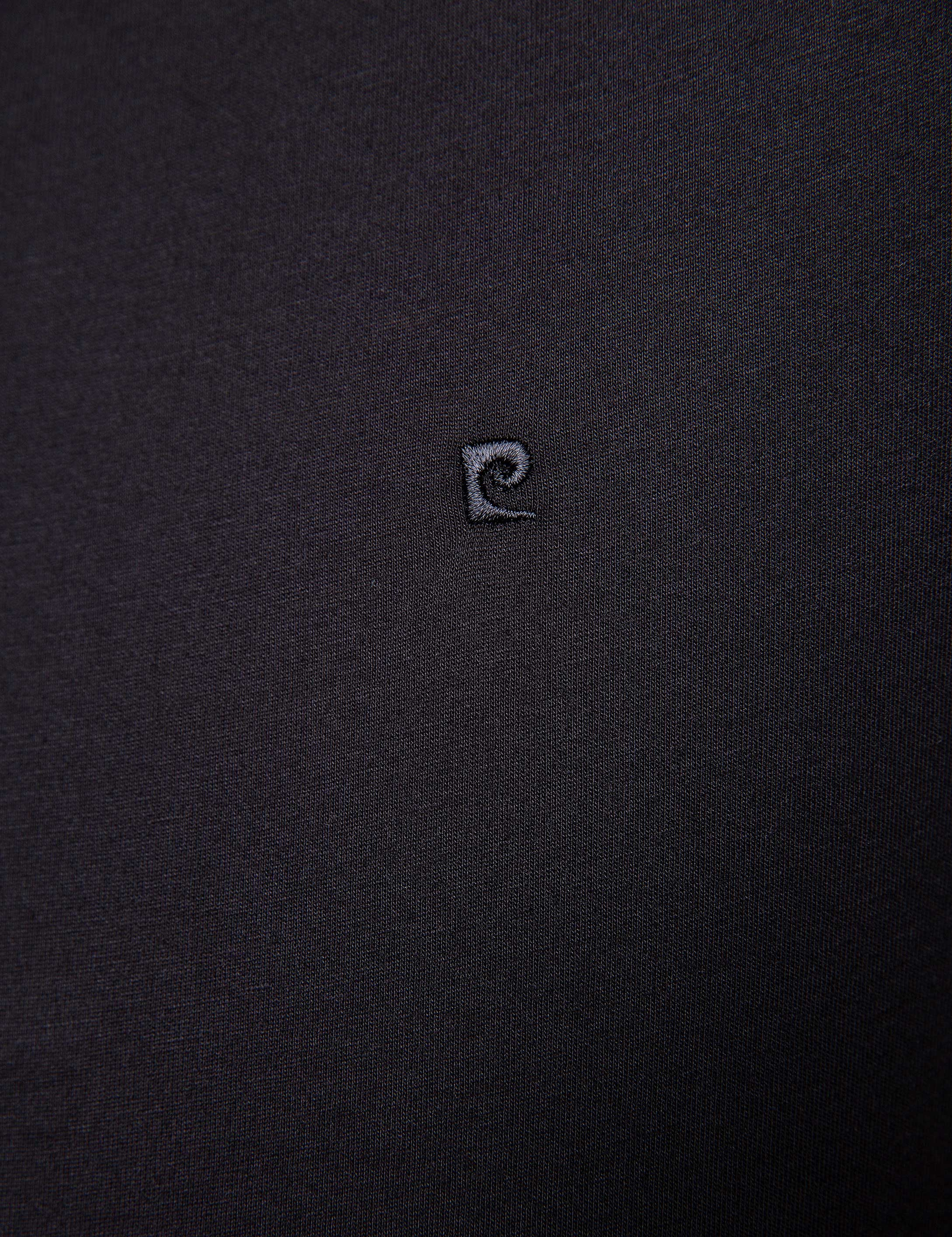 Siyah Slim Fit Basic Tişört - Image 4