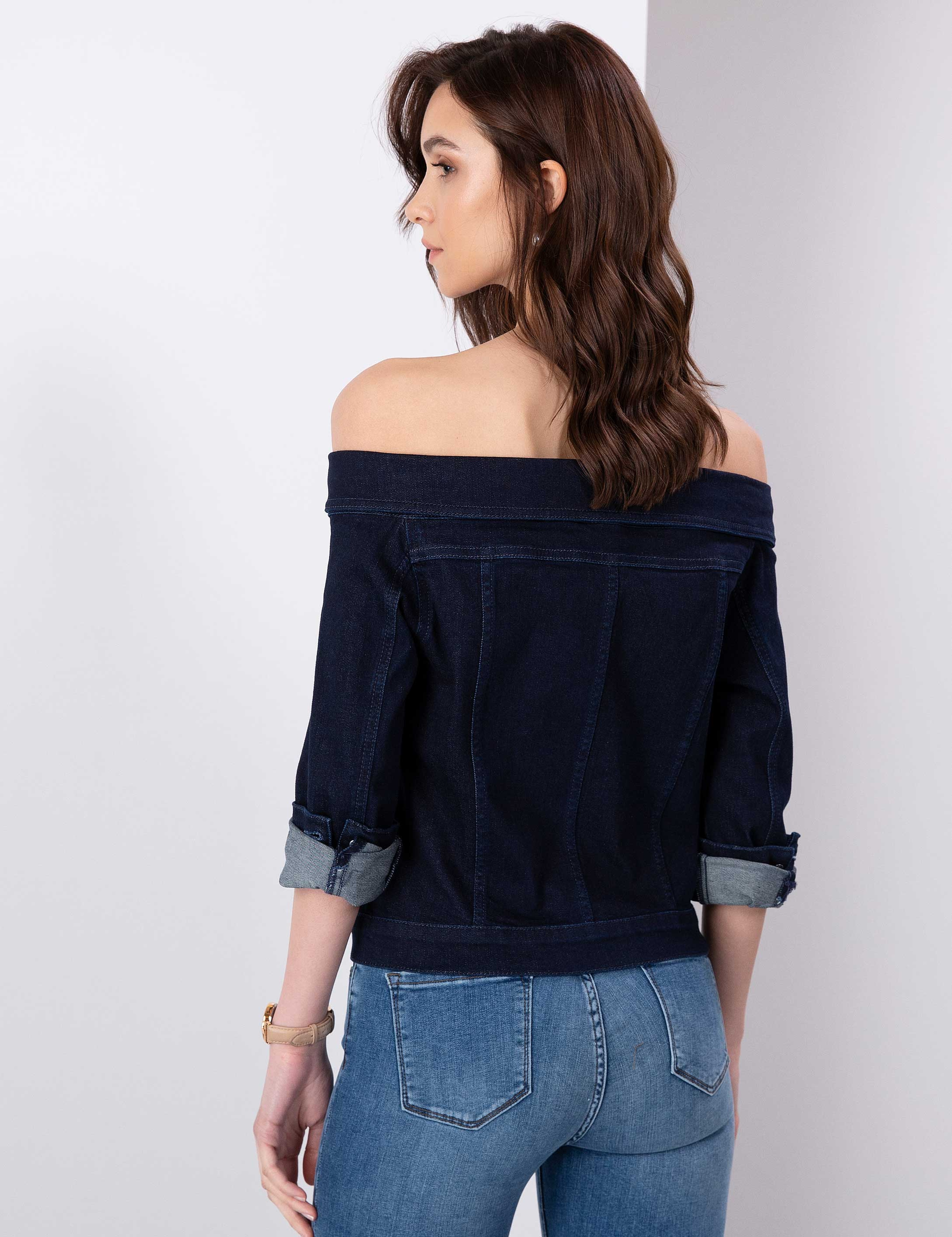 Koyu Lacivert Slim Fit Ceket - Image 4