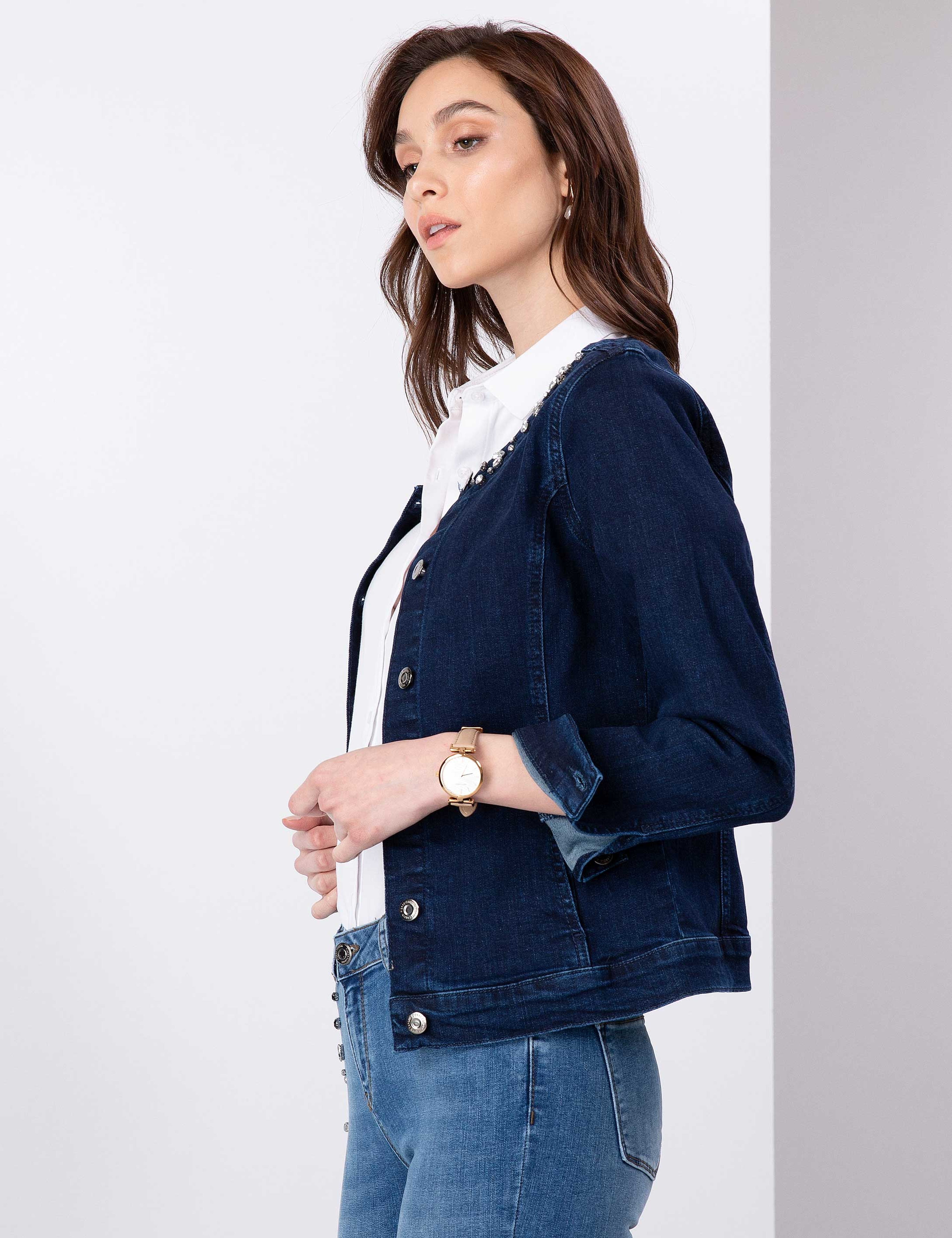 İndigo Slim Fit Ceket - Image 3