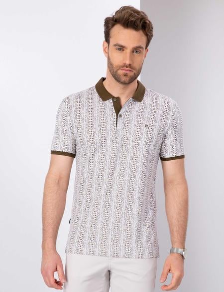 Haki Slim Fit Polo Yaka T-Shirt - 50204157023