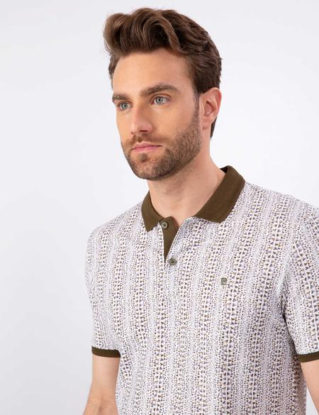 Haki Slim Fit Polo Yaka T-Shirt - 50204157023