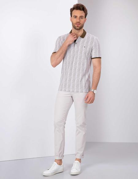 Haki Slim Fit Polo Yaka T-Shirt - 50204157023