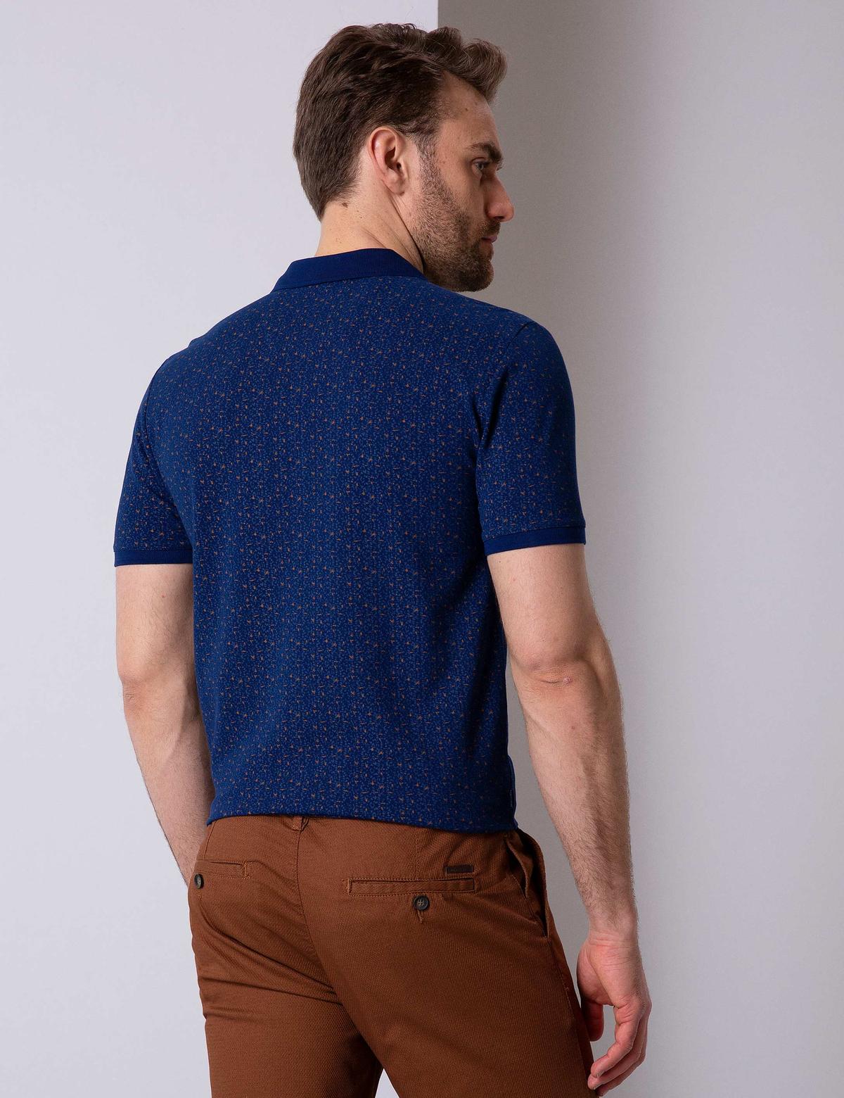 Lacivert Slim Fit Polo Yaka T-Shirt - 50204158003