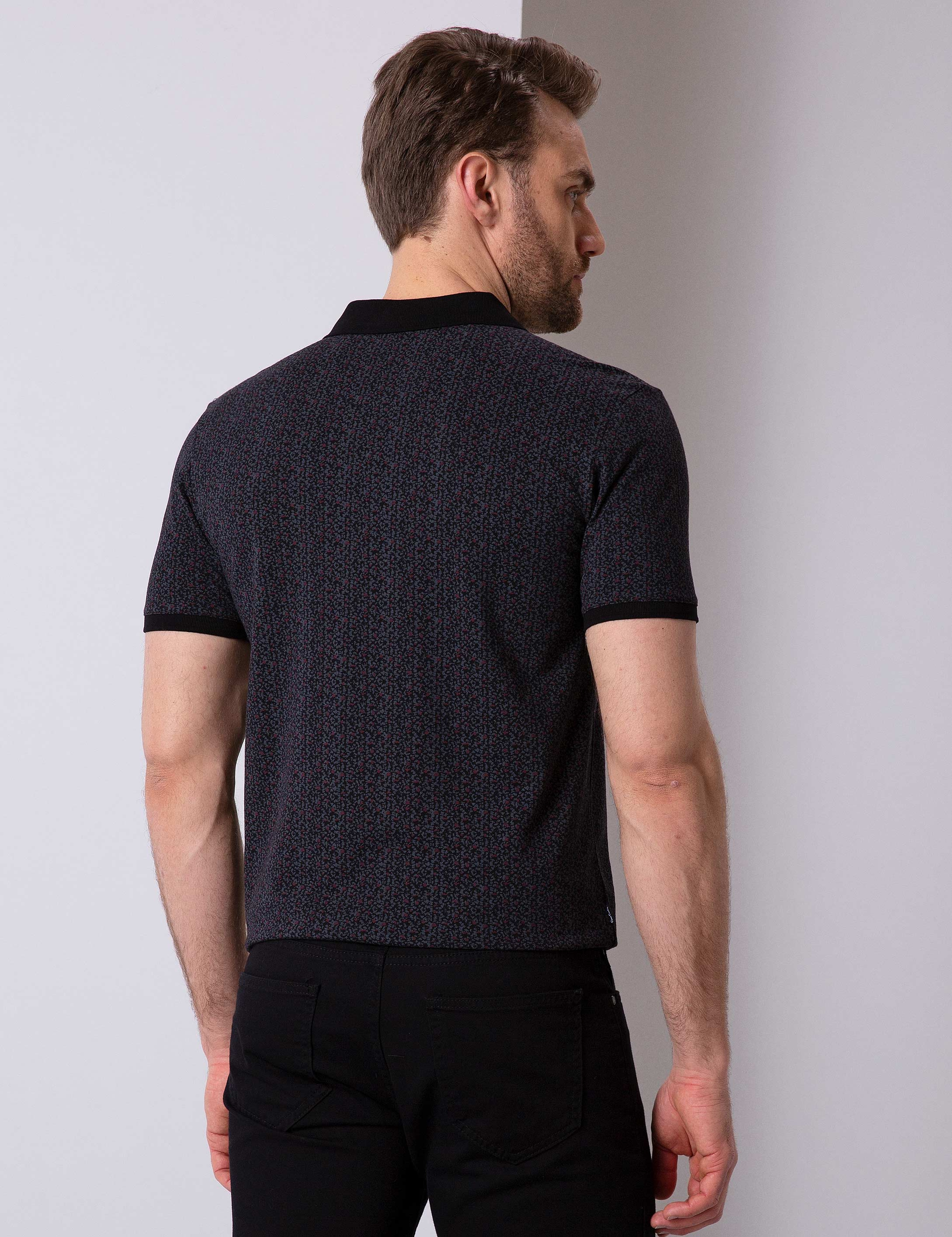 Siyah Slim Fit T-Shirt - Image 4