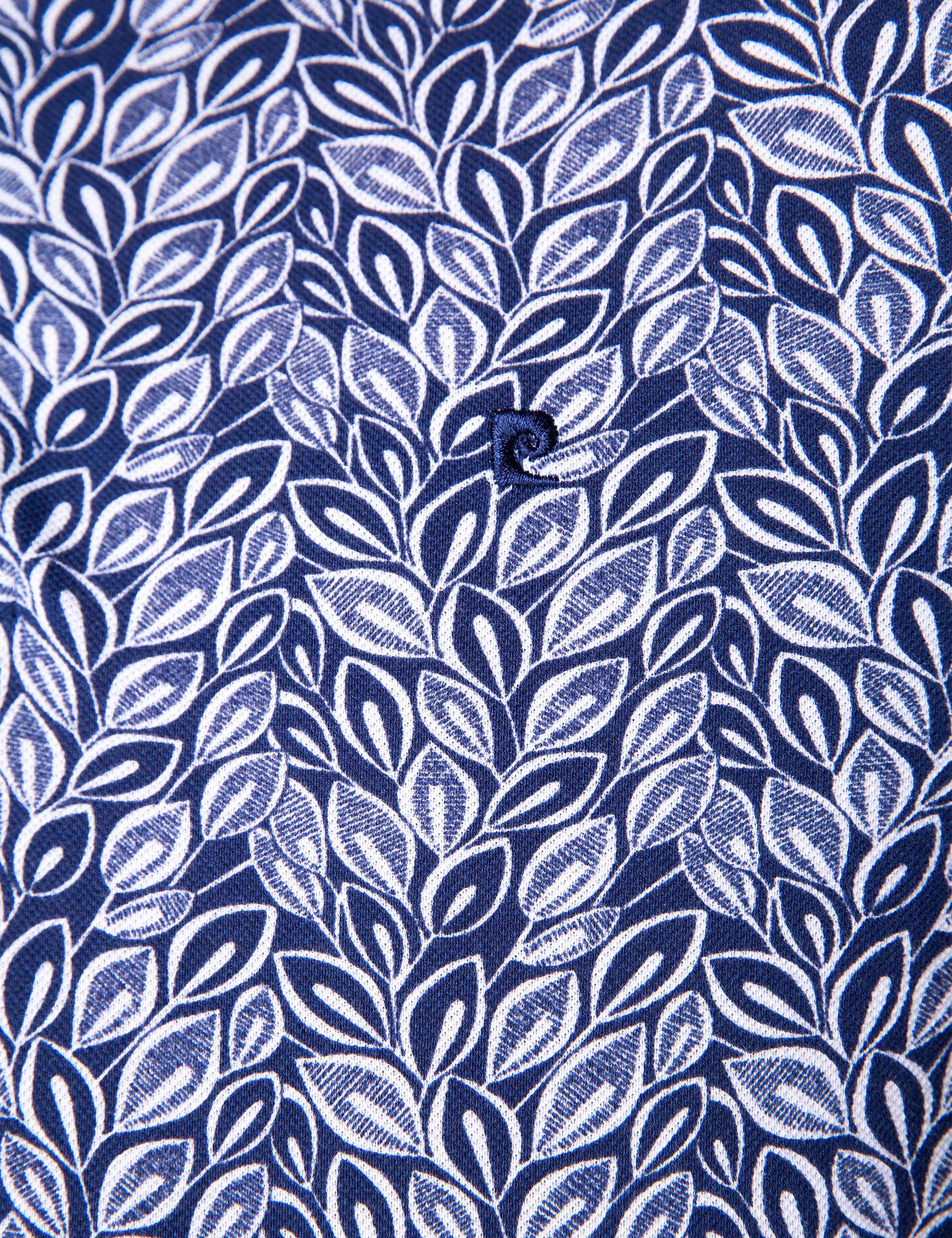 Lacivert Slim Fit Polo Yaka T-Shirt