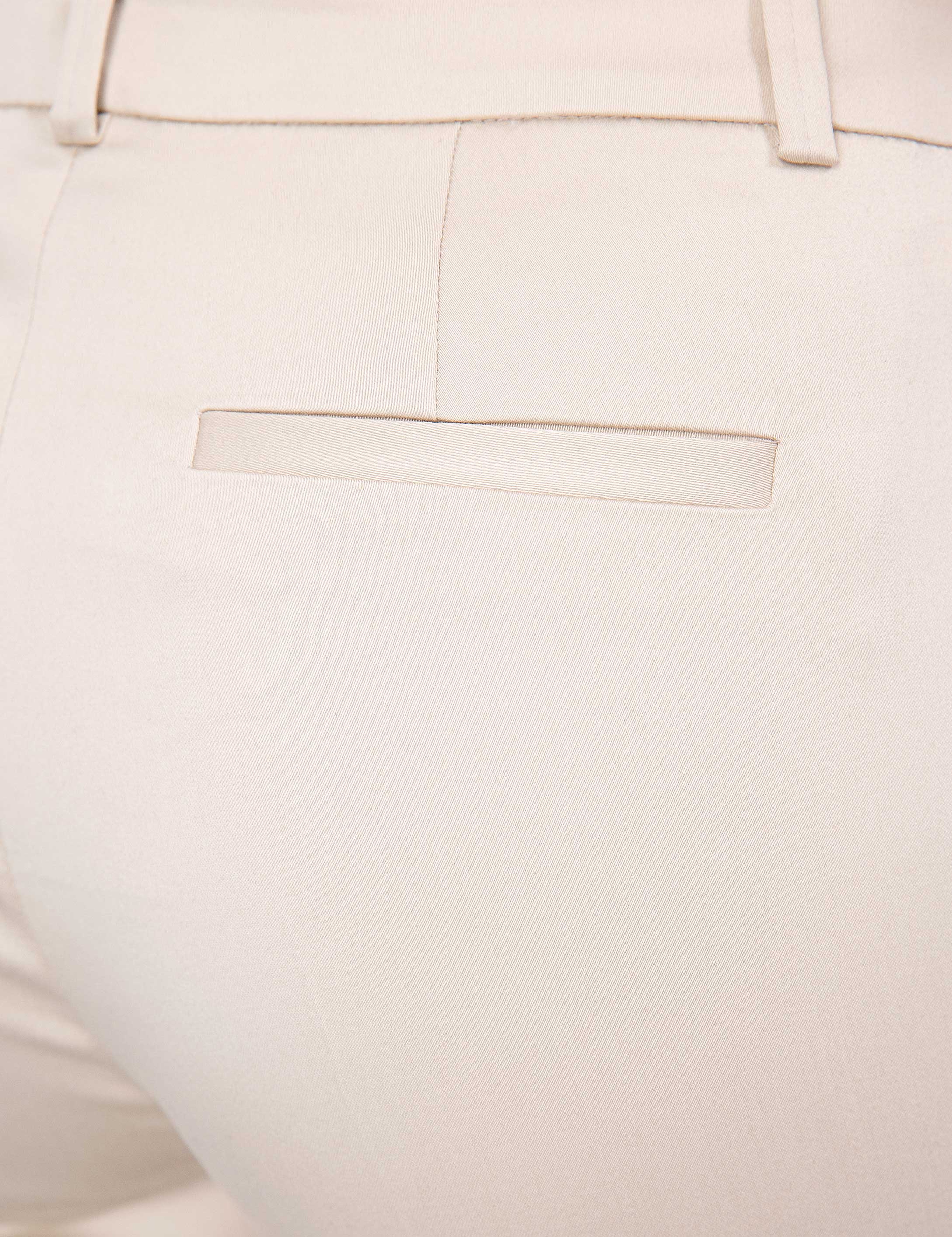Bej Slim Fit Kumaş Pantolon - Image 4