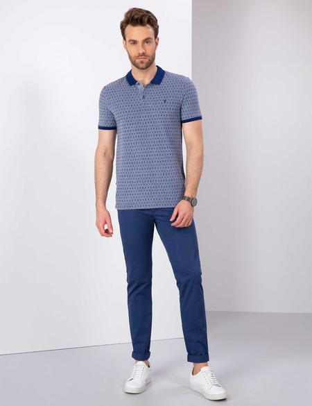 Lacivert Slim Fit Polo Yaka T-Shirt - 50204376002