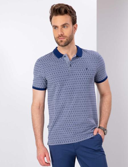 Lacivert Slim Fit Polo Yaka T-Shirt - 50204376002